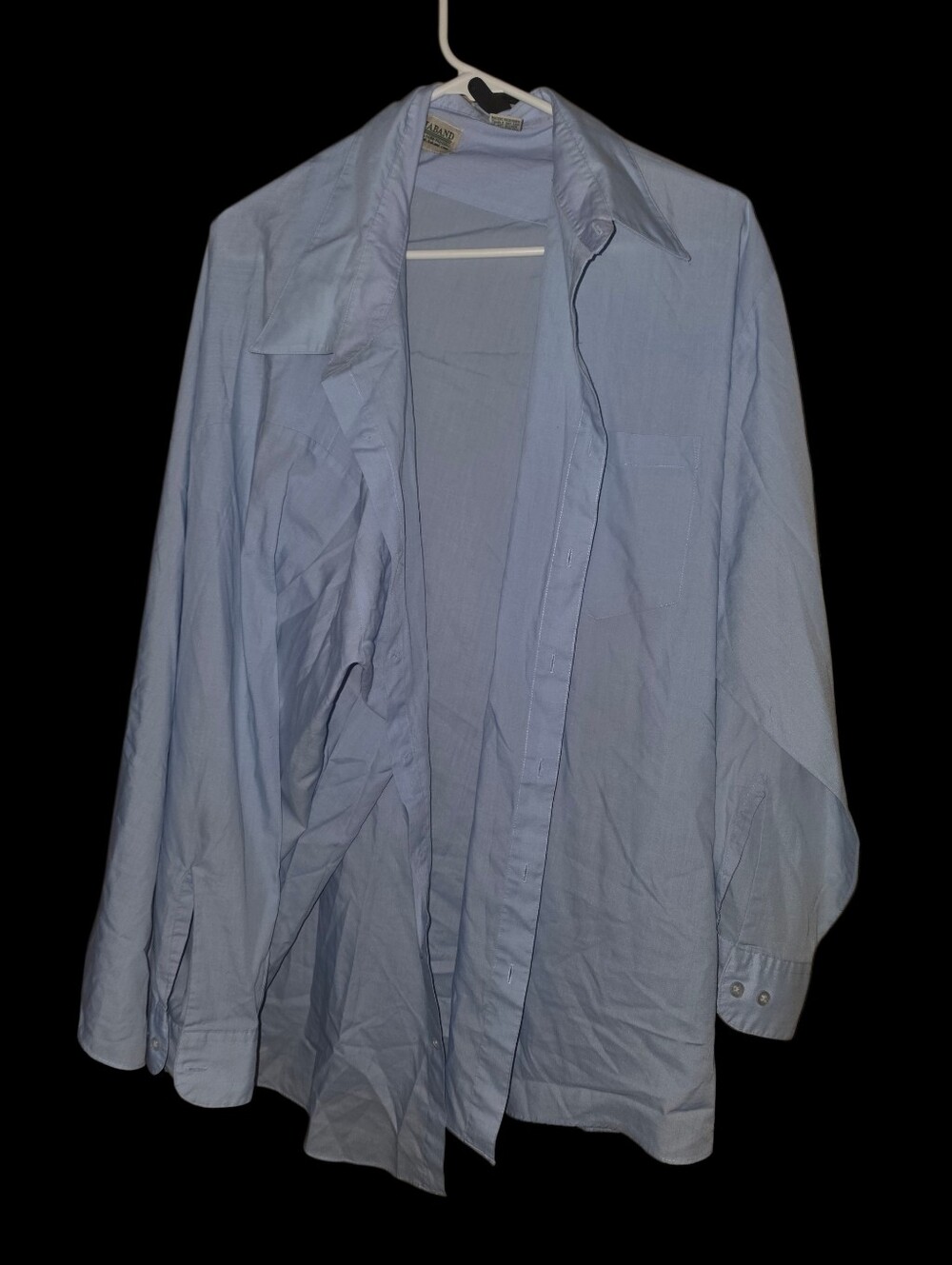 6/11/29. Haband Light Blue Men's Casual Button-Down Shirt